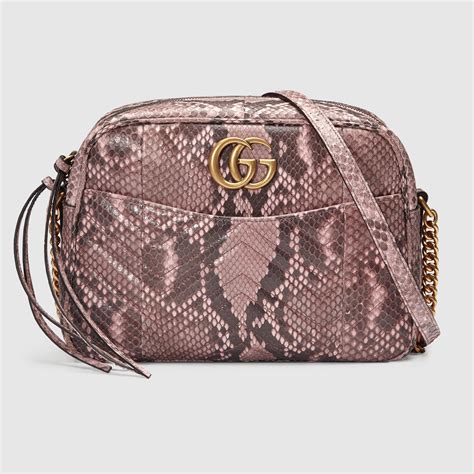gucci marmont python bag